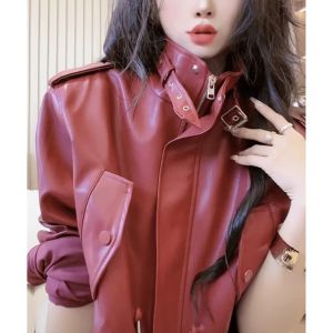Áo Khoác Da Thời Trang Phù Hợp Mùa Xuân Thu Đông