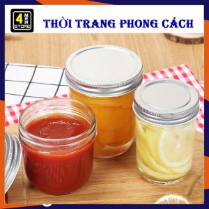 Hũ Thủy Tinh Làm Sữa Chua - Lọ Thủy Tinh  Hũ Nắp Nhôm Làm Flan Caramen Pudding 100ml - 3800ml - 500ml - Lọ Đựng Gia Vị Thực Phẩm  - Cốc Thủy Tinh Đựng Sữa Chua Cho Bé