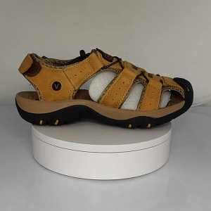 Promo COD Sandal Gunung MTB Sendal Pria Hiking Touring Waterproof Kulit Asli Outdoor Handmade 011