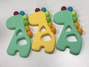 Mamibayi Teether Bayi Silikon Mainan Gigitan Bayi Jerapah BPA Free