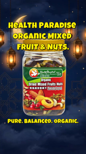 Health Paradise Organic Dried Mixed Fruit Nuts 200g