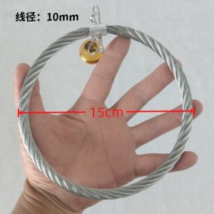 Stainless Steel Parrot Scissors Rope Swing Bird Rearing Toy Chinese Style Metal Material De-Stress Hanging Toy for Small Parrots