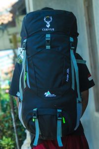 tas cerir arcer 50L tas ranser gunung kapasitas 50L udah free ring coperbag bagian beksistem pul piber udah ada Prem besi jahitan kuat dabel bartek
