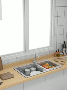 RAK PIRING WASTAFEL PORTABLE STAINLESS STEEL ANTI KARAT 85CM-65CM