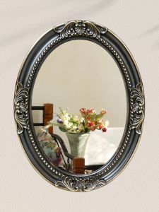 American Vintage Gold Carved Frame Living Room Wedding Photo Wall Hanging Picture Frame Oval Outer Frame Home Decor