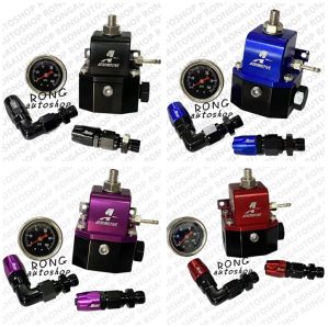 เรกกูเลเตอร์ แอร์โรโมทีฟ V3 ครบชุด มีให้เกจ์วัด+หัวฟิตติ้ง+ท่อ ปรับแรงดันได้ตั้งแต่ 30-75 psi เหมาะสำหรับรถ ที่แรงดันเริ่มที่ สองบาร์