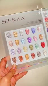 เซ็ตสีเจล SEE KAA 24 สี โทนสีแฟลชเลเซอร์ (รหัส T05) แบรนด์ชาร์ตสี