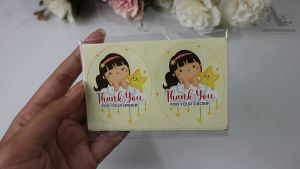 10 Pcs Stiker Terima Kasih Lucu TY025