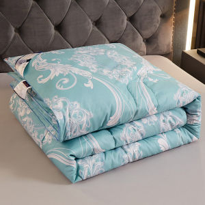 100% Silk Fiber Quilt Double Size Spring Autumn Lightweight Summer Cool Single Person Thick Winter Warm Core All Seasons Comforter