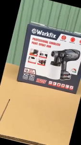 Máy Phun Sơn WORKFIX DÙng Pin 10 Cell Hàng Chuẩn Lõi Đồng - 2 Chế Độ Phun Cực Tiện Lợi