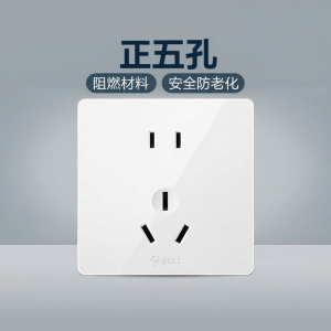 Bull | Ổ Cắm Treo Tường Bảng Lớn Loại 86 5 lỗ
