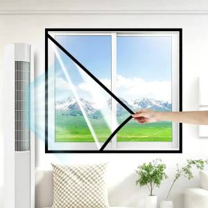 Warm Curtains No Punching Sealed Windows Transparent Home Use Anti Cold Anti-Slip Air Conditioning Curtains Sealed