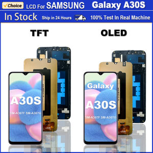 High Quality For Samsung Galaxy A30S LCD A307 A307F A307G LCD Touch Screen Digitizer Assembly For Samsung A30S LCD With Frame