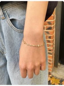 Vòng Tay Hạt Ngọc Trai Hình Trái Tim Mới Cho Nữ Phong Cách Brandy Melville Thời Trang Cổ Điển Trang Sức Hợp Kim Trang Trí