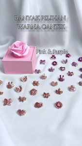 Livas Baby Brooch Glitter 1Pc/10Pcs Pink  Love/Butterfly/Flower Design Kerongsang  Pin Tudung  Shawl Bawal Accesories