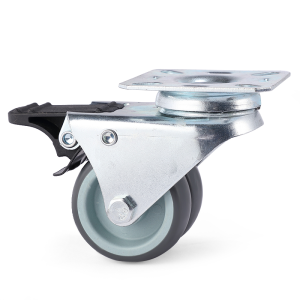 [clearance]4PCS heavy duty Universal swivel caster wheel 2"with lock furniture No Noise Universal Wheel With Brake Small Cart