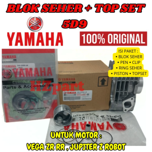 Blok Seher Komplit Kode-5D9 Cylinder Top Set Yamaha Jupiter Z New Robot/Vega ZR-RR Piston Blok Asli.