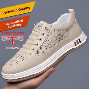 DRAGON-FLY | Men Genuine Leather Breathing Soft Bottom Sport Sandals