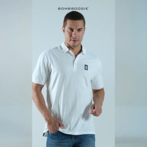 Bombboogie Kaos Polo Pria Riskgoner Offwhite 12E29B4OW
