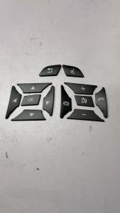 Black Steering Wheel Button Switch Trim Cover Sticker for Mercedes Benz A B C E Ml Gl Cla Gla Glk Sl Class W176 W212 W204