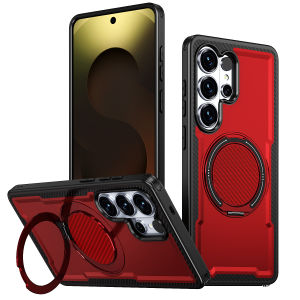 szhaiyu | Phone Case for Samsung Galaxy S26 Ultra S25 Edge S24 FE S23 Plus A57 A37 A17 A56 A36 A26 A16 A06 Magnetic Rotating Bracket Cover