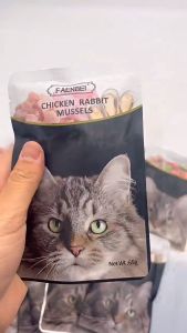 Pet snacks for cat Cat Wet Food Cat Snack 85g Add Taurine Improve Immunity Fresh Wet Cat Food for Kitten Adult Cat Pet Cat Treats For All Ages Premium Cat Treats Fresh Wet Food Cat Snacks Cat Food Treats for Kitten Cat Strips Wet Food Suitable