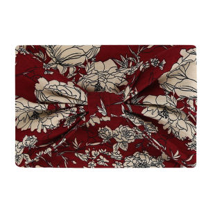 ผ้าคาดผมกีฬาสไตล์ย้อนยุคสไตล์อเมริกันสำหรับผู้หญิง ผ้าขนหนูซับเหงื่อ ผ้าคาดผมแบบไขว้ ผ้าฝ้าย ผ้าโพลีเอสเตอร์ ผ้าฝ้ายผสม