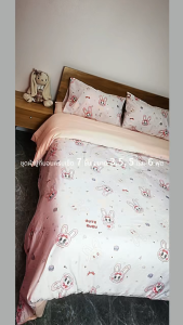 ชุดผ้าปูที่นอนครบเซ็ต 7 ชิ้น ขนาด  Complete Bed Sheet Set 7 Pieces Sizes 3.5 5 and 6 Feet.