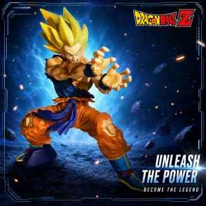 Bandai | Official New 6.29inch 16cm Anime Dragon Ball Z Son Goku Kamehameha PVC Action Figures Collection Model Toys Christmas Gifts