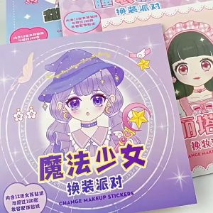 Sticker Dán Trang Điểm Sách Hoạt Hình Công Chúa Xinh Đẹp Sách Hoạt Hình kawaii Cho Trẻ Em