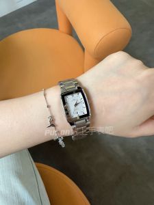 IBSO New Square Calendar Ladies Watch Luxury Steel Band Non-Fading Simple Versatile Fashionable Waterproof Quartz Movement