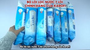 Trọn bộ Combo 7 lõi lọc nước Karofi chính hãng 1234567 - T33 Mineral Nanosilver