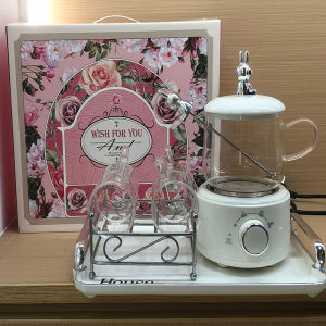 Mini Electric Slow Cooker Health Pot Small Tea Maker Swallows Nest Rose Health Cup Gift for Womens Day Multi-Functional