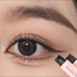 Waterproof Sweatproof Long-lasting Eye Makeup Pen Stamp Portable Four-in-One Precision Drawing Beginner Friendly Black Eyeliner