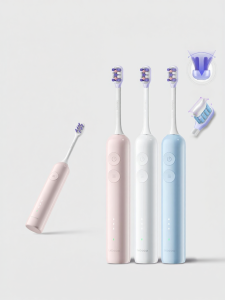 Sonic Automatic Soft Bristle Adult Electric Toothbrush Set