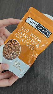 Nutrichoice Premium Dog Food Pouch Beef w/ Carrots and Potatoes 150g Travel Pack