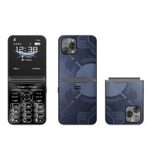 SERVO Flilo9 3G WCDMA Flip Mobile Phone Speed Dial Call Recording Blacklist FM Radio Button Flip Cellular Phone Dual SIM Standby