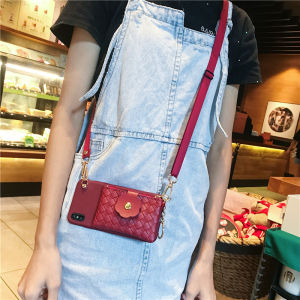 Silicone Zipper Wallet Phone Case for 17Promax with Lanyard Crossbody Bag Soft Shell Protective Cover Environmentally Friendly