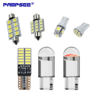 T10 LED Bulb 4014 24SMD 260LM White 9-30V Wide Beam Auto W5W 194 Car Interior Dome Map Reading License Plate Light Lamp 9SMD