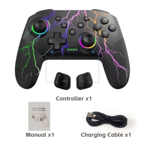 Data Frog | DATA FROG Wireless Pro Controller Gamepad with Programmable Function for Switch / For Switch OLED / For Switch Lite / PC