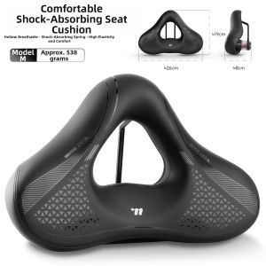 West Biking | Hollow Breathable Thick Wide Ultra-Soft Bicycle Saddle
