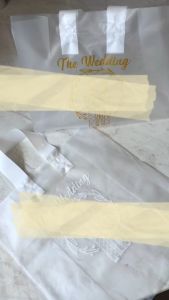 Softhandle 28x30 THE WEDDING GOLD isi 50 Plastik Bingkisan Pernikahan Souvenir Kado Unik Hampers Untuk Teman