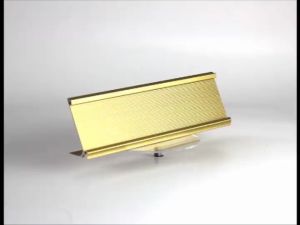Papan Nama Meja Aluminium Name Plate Holder / Sign Holder Table Nameplat Name Plate Holder Perak Dan Emas Aksesori Stationery Meja Bahan Aluminium Alloy Berkualitas - Lazada