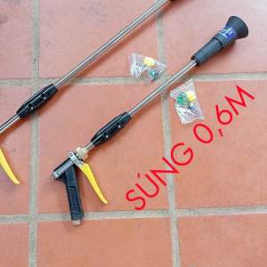 Súng Xịt Loa Đen 60cm Mặt Sứ Dùng Tưới Cây Phun Thuốc Sâu Rửa Xe Hàng TAIWAN cao Cấp