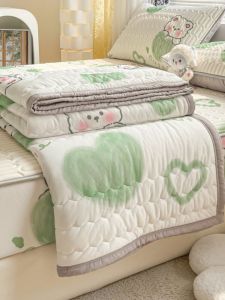 Latex Cooling Mat Four-Piece Set Ice Silk Summer Quilt Bed Canopy 2024 New Summer Air Conditioner Quilt Summer Quilt Mat