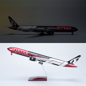 1/157 Large Scale Aircraft Qatar Airways B777 Diecast Airplane Models Kit with Landing Gear Wheel For Aviation Souvenir Gift
