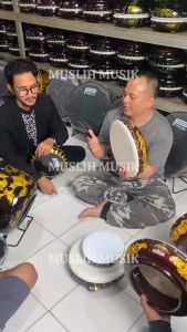 Hadroh Ukir Kuningan Batu Ukir Tam Mika Ukir Kualitas Super Lengkap 9 Alat FREE TAS -MM