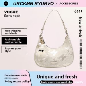 ZAR FENDEN Original Moon Tooth Bag 2025 New Summer Commuter Underarm Single Shoulder Crossbody Bag Womens Handbag