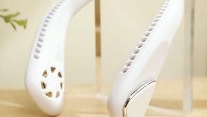 MAIYA-พัดลมคล้องคอ พัดลมพกพา USB ไม่ต้องถือ ไม่ใช่ใบพัด พัดลมระบายความร้อน