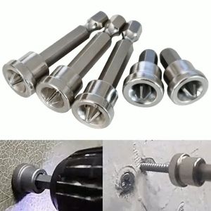 5pcs Ring Magnet Kepala Obeng Konektor Adapter Kepala Obeng Sekrup Magnetic Screwdriver